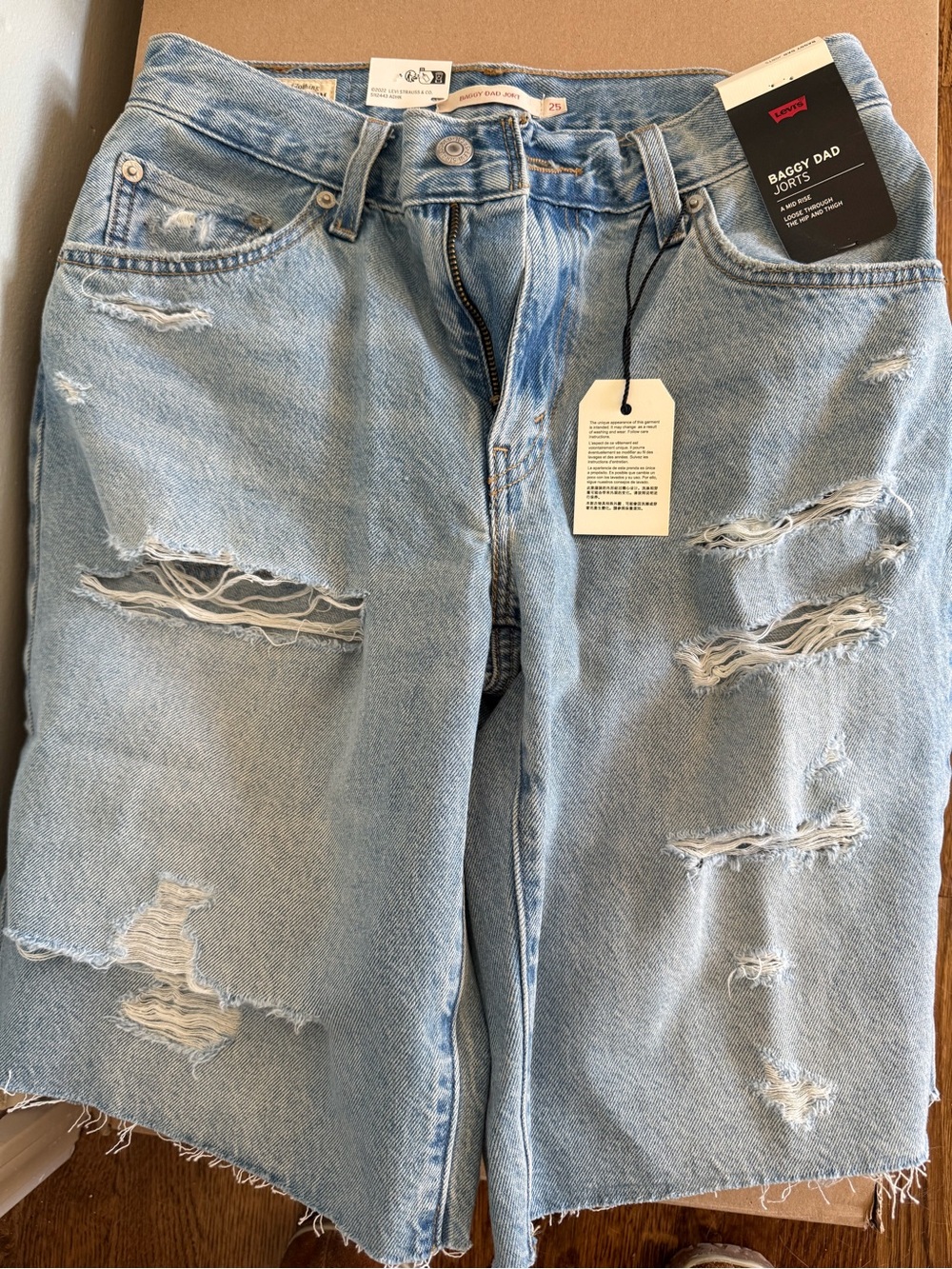 Levi's Baggy Dad Jorts in Been There wash